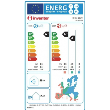 INVENTOR LHUVI/LHUVO 18WFI LEON Κλιματιστικό 18000btu INVENTOR LHUVI/LHUVO 18WFI LEON Κλιματιστικό 18000btu